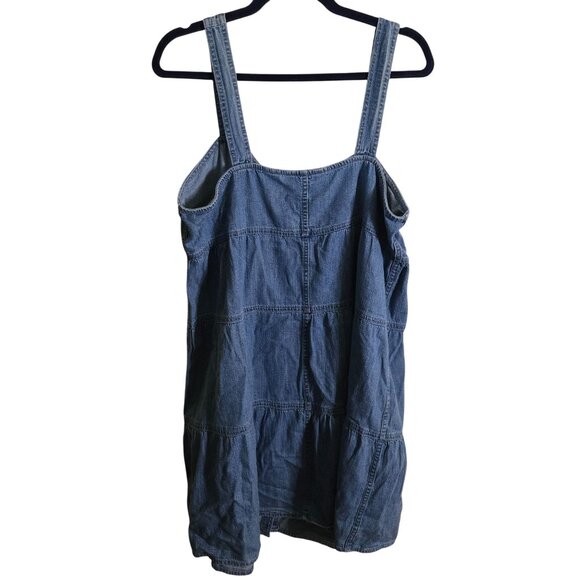 Levi's Joni Dress Cotton Chambray Tiered All Season Size XL - Picture 3 of 11